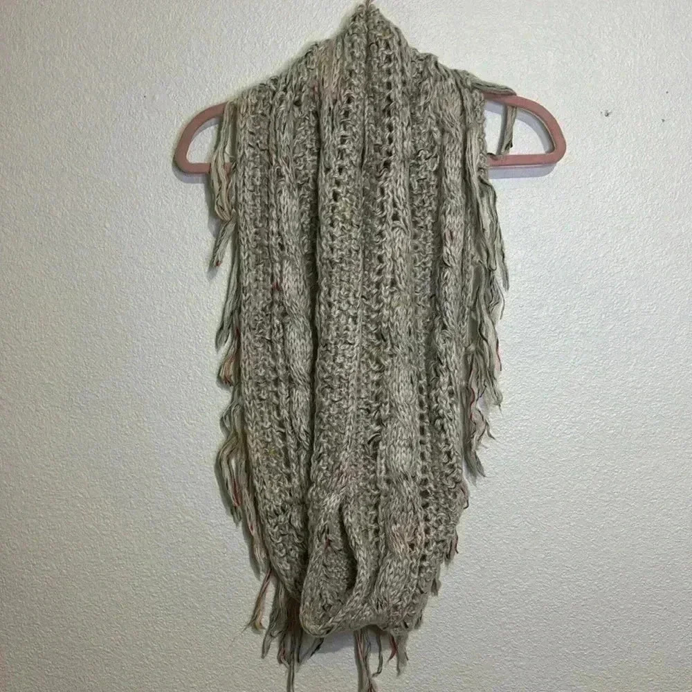 Altar’d State Chunky Cozy with Tassels Infinity Scarf